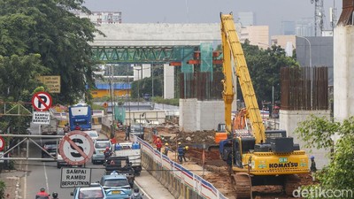 Progres Terkini Pembangunan LRT Velodrome-Manggarai