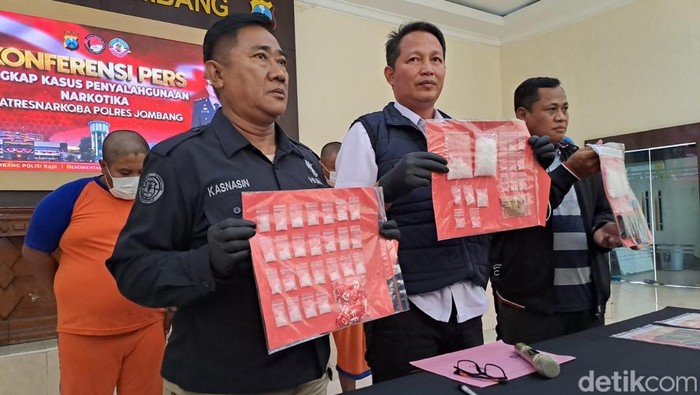 Sabu yang berhasil disita dari komplotan pengedar di Mojoagung, Jombang.