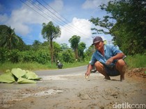 Kisah Tukang Kebun UBT Perbaiki Jalan di Tarakan, Rogoh Kocek Pribadi