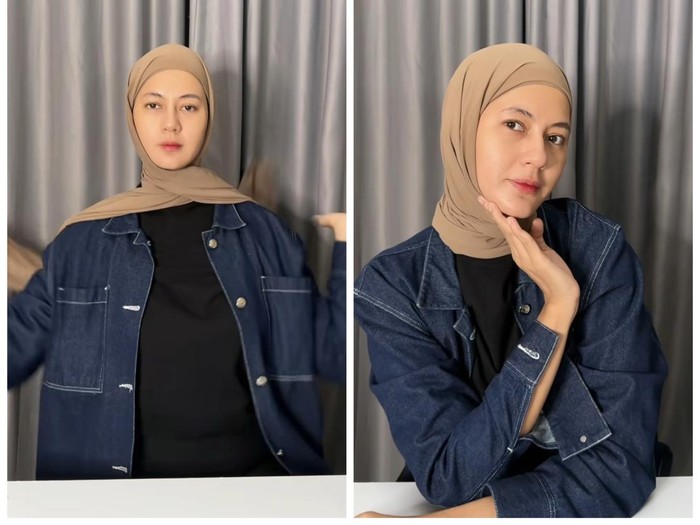 Tutorial hijab pashmina instan ala Paula Verhoeven