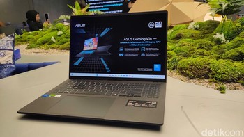 Asus resmi memperkenalkan laptop gaming terbarunya di Indonesia, yakni Asus Gaming V16 (V3607V). Foto: (Panji Saputro/detikINET).