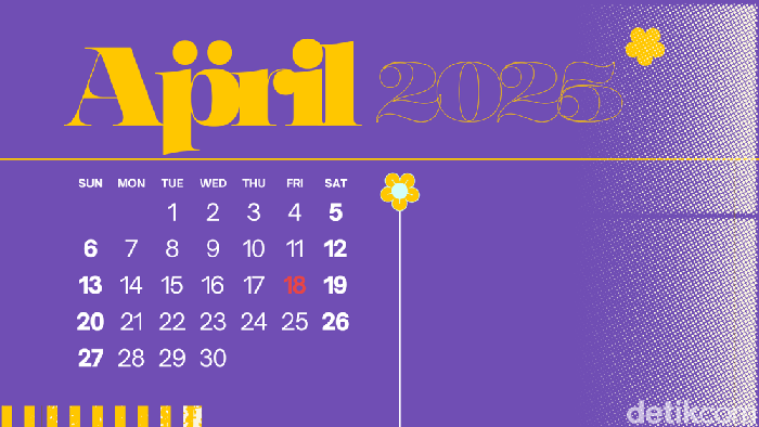 Kalender April 2025