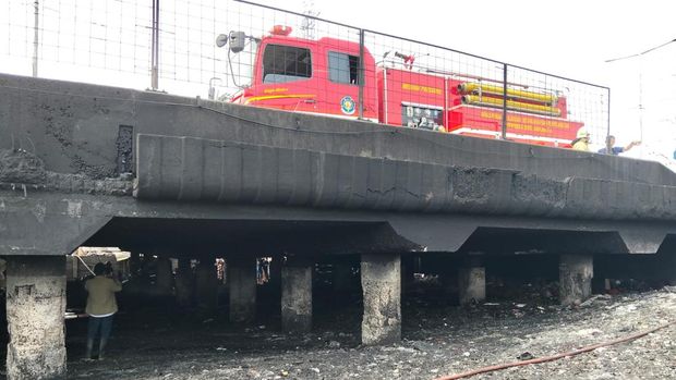 Kebakaran di Jakarta Utara. (Dok. Damkar)