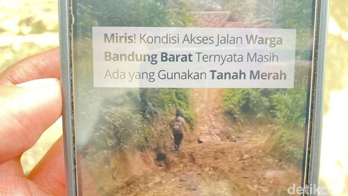 Kondisi Jalan Rusak di Pelosok KBB yang Viral di Medsos