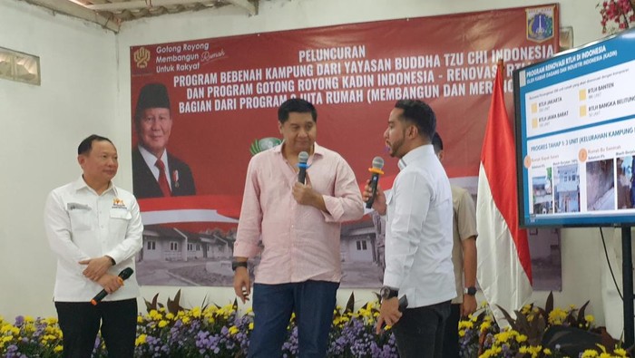 Menteri PKP Maruarar Sirait dalam peluncuran program renovasi rumah di Johar Baru