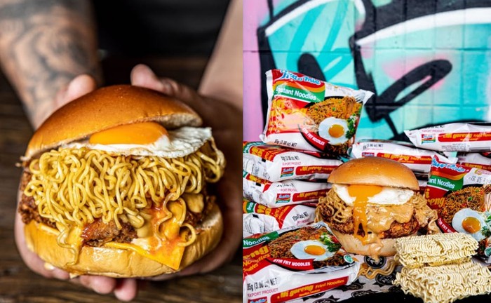 Resto di Sydney Ini Punya Menu Burger Indomie yang Halal