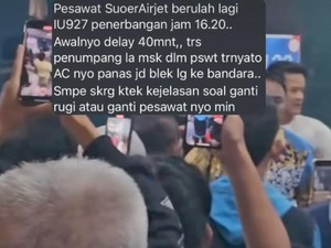 Penumpang SMB II Palembang Protes Imbas Pesawat SAJ Delay 4 Jam Lebih