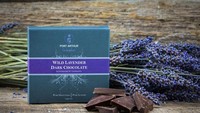 Memanfaatkan aroma bunganya yang khas, ada beberapa produsen cokelat menciptakan cokelat lavender. Biasanya cokelat yang digunakan ialah dark cokelat dengan kadar paling tinggi 72% dengan campuran lavender Perancis. Foto: Istimewa