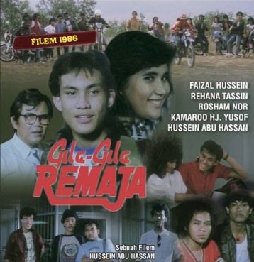 Foto lama aktor Malaysia Faizal Hussein dalam film Gila-Gila Remaja.