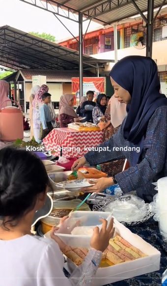 jamuan sekolah mirip buffet hotel