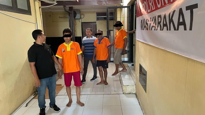 Pelaku komplotan curanmor di Lamongan saat ditahan