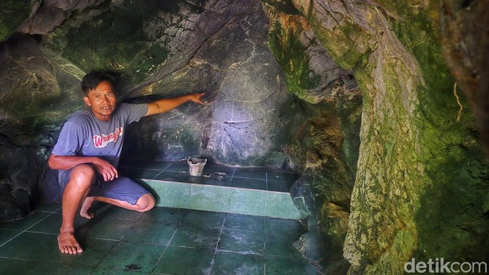 Lokasi gua di kawasan wisata Geyser Cisolok, Kabupaten Sukabumi.