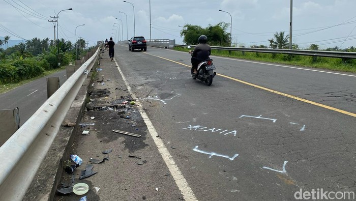 Lokasi kecelakaan beruntun di Jalur Lingkar Timur