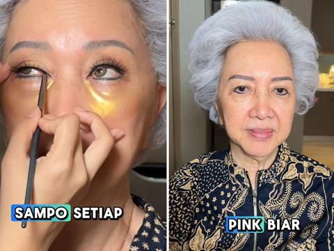 Makeup artist ini mengunggah transformasi riasan makeup wanita usia 75 tahun, hasilnya bikin pangling. Unggahan tersebut langsung viral di media sosial