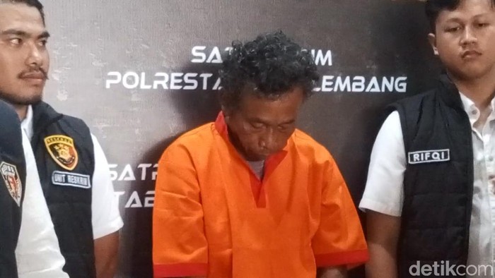Tampang dukun cabul di Palembang.