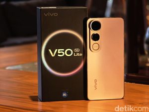 Wujud Vivo V50 Lite 5G, HP Rp 4 Jutaan Stylish dan Tahan Banting