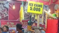 Gerai es krim ini awalnya bikin takut pelanggan, karena tulisannya bukan Ice Cream melainkan Ice Crime yang berarti kejahatan. Foto: Instagram/x