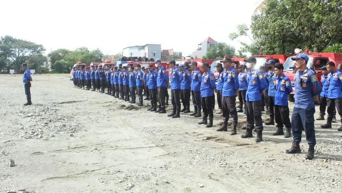 Aktivitas personel Satpol PP Damkar dan Penyelamatan Barru.
