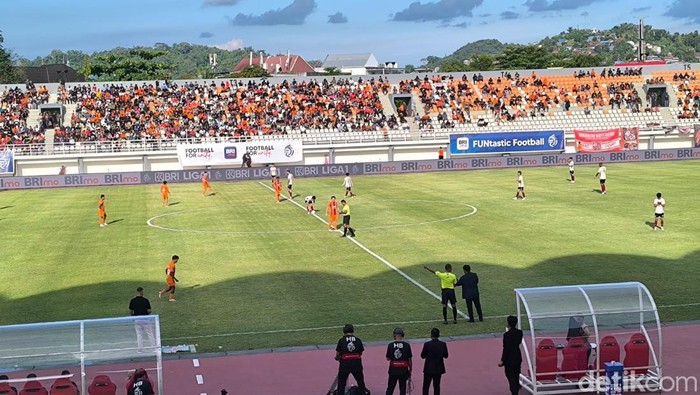 Borneo FC saat menjamu PSM Makassar di Stadion Segiri Samarinda.