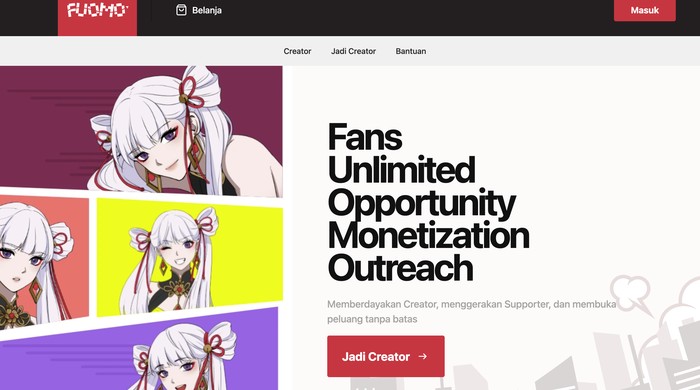 Fuomo, platform untuk kreator konten