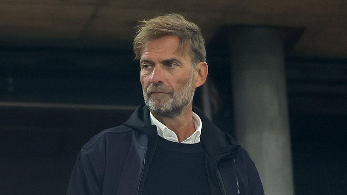 STUTTGART, GERMANY - APRIL 02: Juergen Klopp, Global Head of Soccer RB Leipzig, is seen prior to the DFB Cup Semi Final between VfB Stuttgart and RB Leipzig at Mercedes-Benz Arena on April 02, 2025 in Stuttgart, Germany.  (Photo by Alex Grimm/Getty Images)