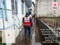 Luapan Kali Bendo Sebabkan Rumah-rumah Warga Malang Terendam Banjir