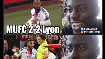 Ekspresi fans Manchester United sepanjang pertandingan. Emosi diacak-acak, dari senang, sedih, deg-degan, hingga berakhir bahagia. Foto: (X.com).