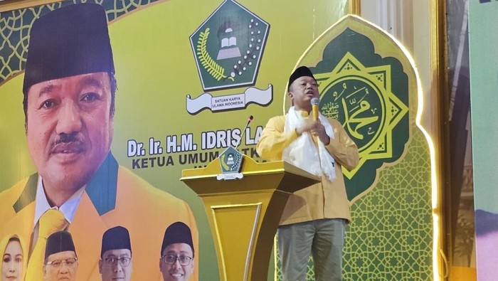 Menteri Agraria dan Tata Ruang/Kepala Badan Pertanahan Nasional (ATR/BPN) Nusron Wahid menghadiri peringatan Hari Lahir (Harlah) ke-55 Satkar Ulama Indonesia yang digelar di Alexandria Islamic School, Bekasi.