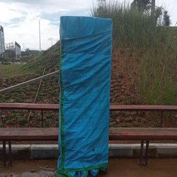 Papan Tugu Titik Nol di IKN setelah kalimat 'Lorem Ipsum Dolor Amet, Consectetuer Idipiscing Elit' ditutup.