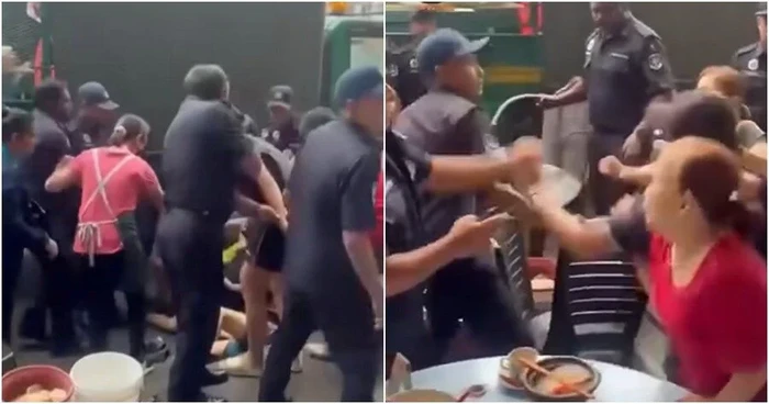 Tak Terima Meja Makannya Disita, Pemilik Warung Bogem Aparat