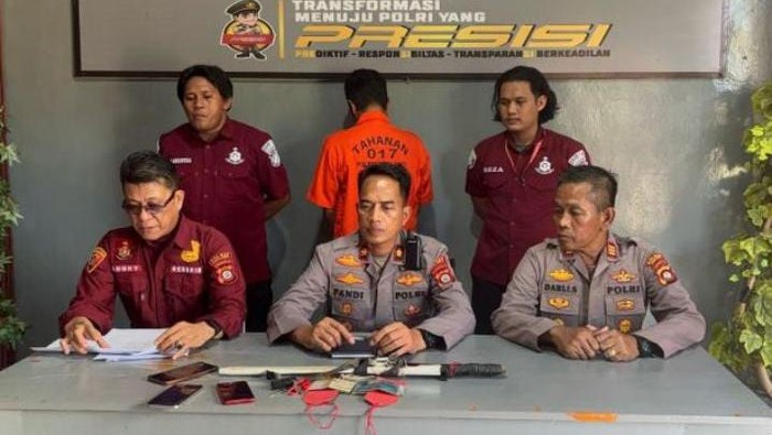 Polisi merilis penangkapan kasus pencurian sapi di Boalmeo.