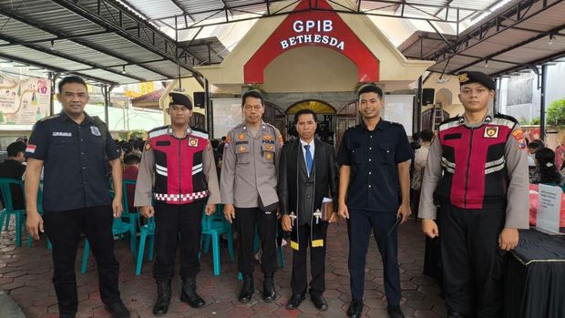 Polresta Sidoarjo Amankan Ibadah Jumat Agung di Sejumlah Gereja