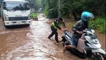 Penampakan Jalur Pantura TN Baluran Situbondo Terendam Banjir