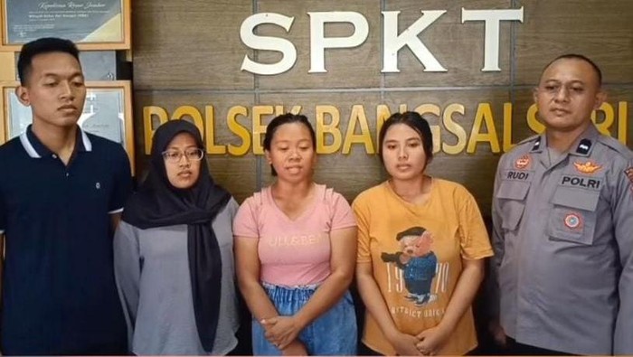 Ketiga perempuan yang mengaku jadi korban begal tapi hanya rekayasa memberikan klarifikasi dan permintaan maaf