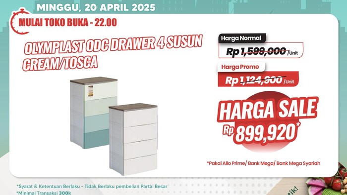 Beli Lemari Murah Meriah di Transmart Full Day Sale