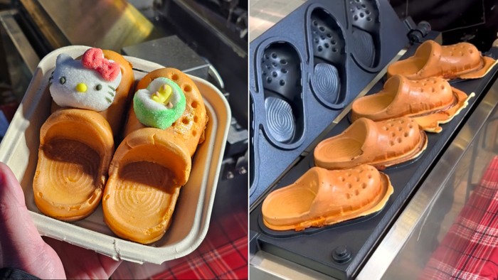 Gemas! Waffle Bentuk Sandal Crocs Sedang Tren di China