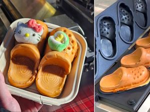 Gemas! Waffle Bentuk Sandal Crocs Sedang Tren di China