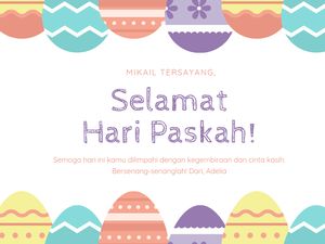 40+ Kartu Ucapan Paskah 2025 Siap Cetak dengan Kata-kata Menyentuh Hati