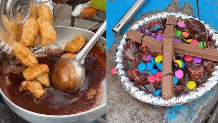 pangsit cokelat unik di India