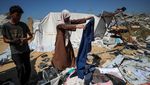 Penampakan Kamp Pengungsi di Jabalia Gaza Hancur Diserang Israel