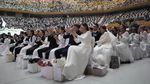 Potret Bahagia 5.000 Pasangan Ikut Nikah Massal di Korea Selatan