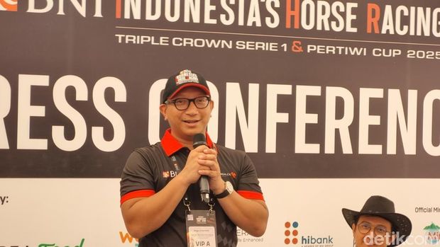 Ketua Umum PP Pordasi, Aryo PS Djojohadikusumo saat memberikan keterangan di Bantul, Minggu (20/4/2025).