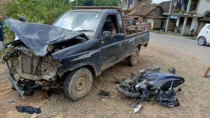 Kondisi panther yang terlibat adu kambing dengan motor di Musi Rawas