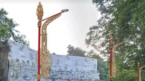 Lampu penerangan jalan umum (LPJU) di Klungkung. (Dok. Dishub Klungkung)