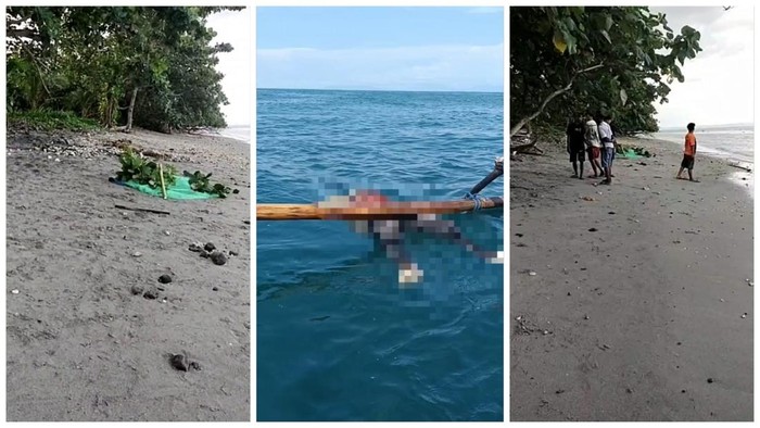 Mayat pria ditemukan mengambang di tengah laut