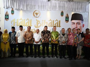 Gubsu Bobby-Gubernur Aceh Mualem Hadiri Halalbihalal Ijeck