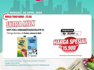 Yuk Borong! Susu Kotak Jumbo Cuma Rp 15 Ribuan di Transmart Full Day Sale
