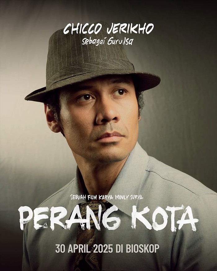 Chicco Jerikho Poster Chicco Jerikho untuk film Perang Kota.