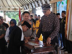 Nyaris Bentrok, Pesilat Deklarasi Damai Wujudkan Magetan Kondusif