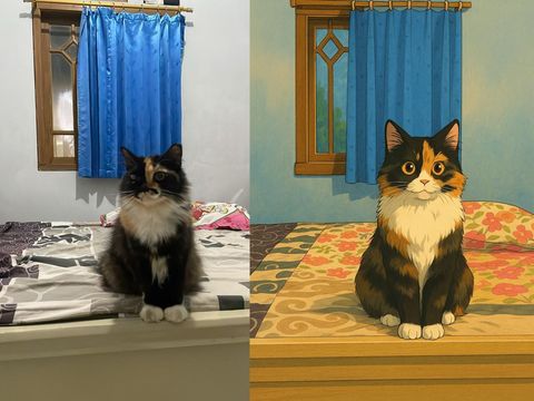 Ilustrasi Ghibli dengan ChatGPT